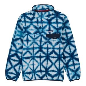 Patagonia Women's Lightweight Synchilla Snap-T Pullover in Blue Diamond